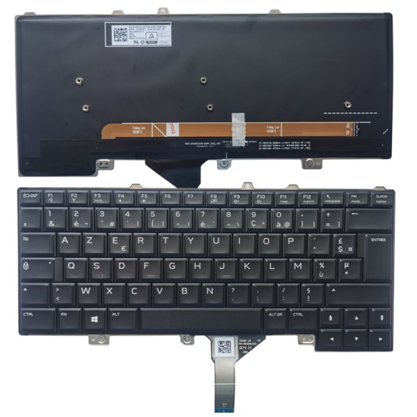 DELL Alienware 15R3 15 R4 13 R3 with Backlit 0JHW7C FR PK1326S1C17 Laptop Keyboard French Azerty Layout