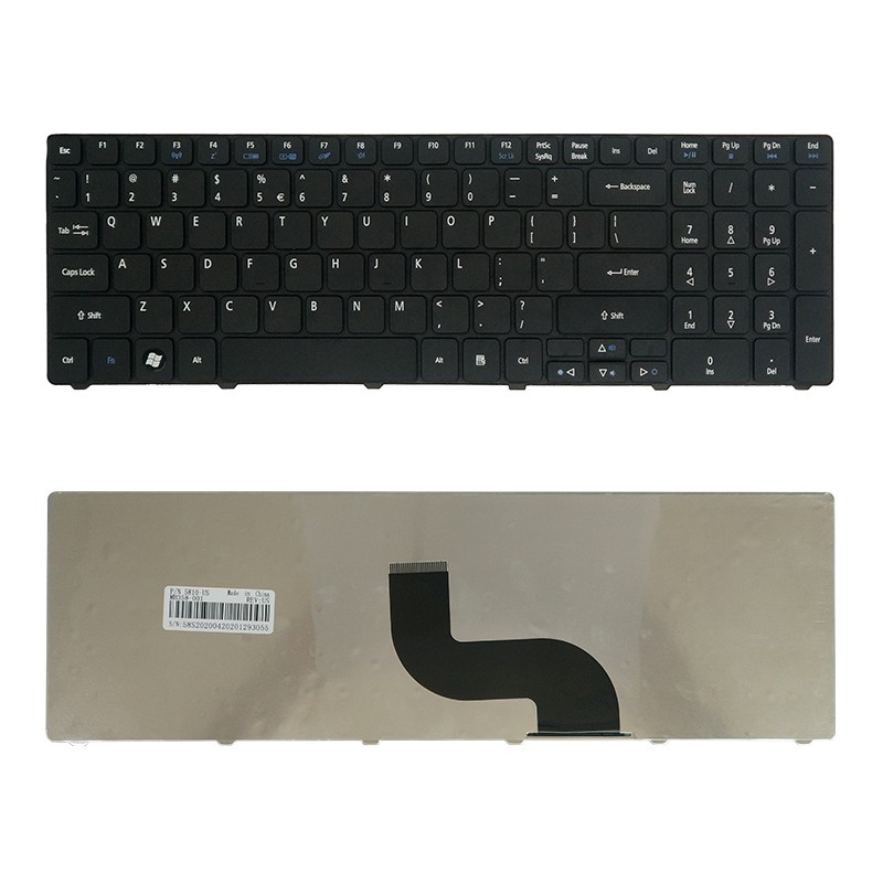 Laptop Acer Aspire MP-09G33SU-6982 MP-09G33SU-6982W PK130QG1A04 NSK-ALC1D 9Z.N1H82.C1D PK130C92A00 AEZYDR00110 US Keyboard